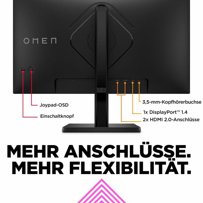 HP OMEN 24 Monitor Gaming 23.8 pulgadas FHD 165Hz para Juegos de Alto Rendimiento, Colores Vibrantes y Diseño Elegante 24