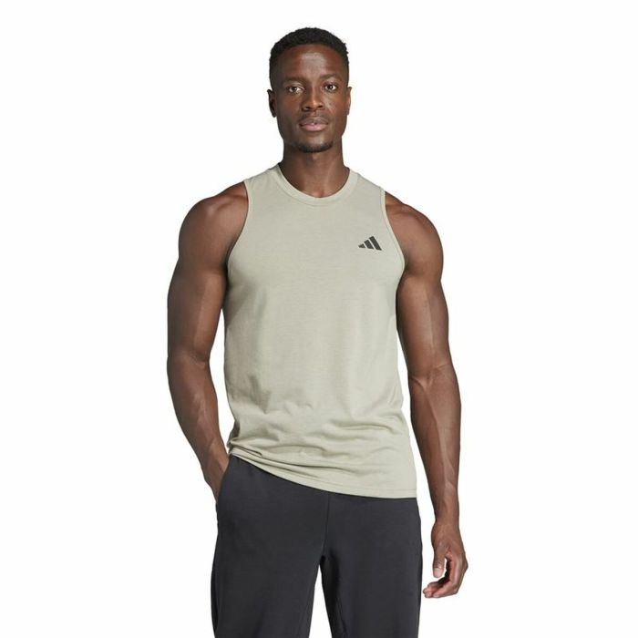 Camiseta de Manga Corta Hombre Adidas Essentials Training Azul claro (S) 5