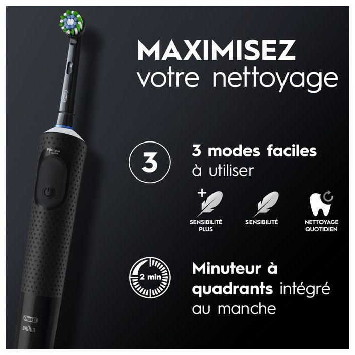 Oral-B VITALITY PRO NEGRO Cepillo Dientes Eléctrico con Temporizador, 3 Modos de Cepillado y 8800 Rotaciones/Minuto, 1 unidad 1 Oral-B VITALITY PRO NEGRO Cepillo Dientes Eléctrico con Temporizador, 3 Modos de Cepillado y 8800 Rotaciones/Minuto, 1 unidad 1