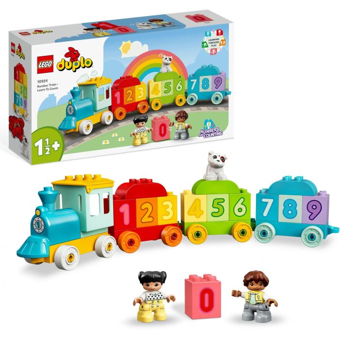LEGO DUPLO 10954 Tren de los Números Aprende a Contar - Juguete Educativo para Bebés +18 Meses con 10 Bloques Numéricos y Figuras 2 LEGO DUPLO 10954 Tren de los Números Aprende a Contar - Juguete Educativo para Bebés +18 Meses con 10 Bloques Numéricos y Figuras 2