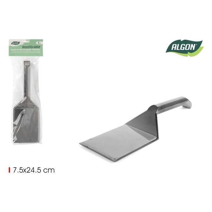 Espátula Rectangular Plata Algon (24 Unidades) Espátula Rectangular Plata Algon (24 Unidades)