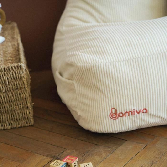 Domiva DOM3700948341094 Puf Pana Suave y Esponjoso con Orejas de Gato para Bebé 1