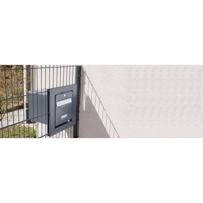Enmarcado de timbre para Burg Wachter - buzón de antracita 1 Enmarcado de timbre para Burg Wachter - buzón de antracita 1