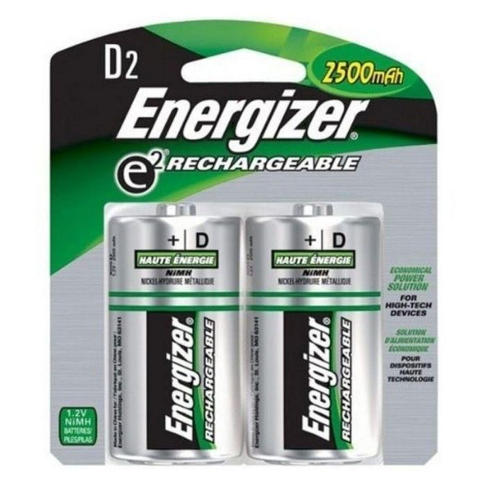 Pilas Recargables Energizer ENGRCD2500 1,2 V HR20 D2 0 Pilas Recargables Energizer ENGRCD2500 1,2 V HR20 D2 0