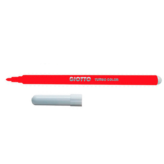 Giotto Rotulador Turbo Color Lavable Punta Bloqueada Unicolor Rojo 1