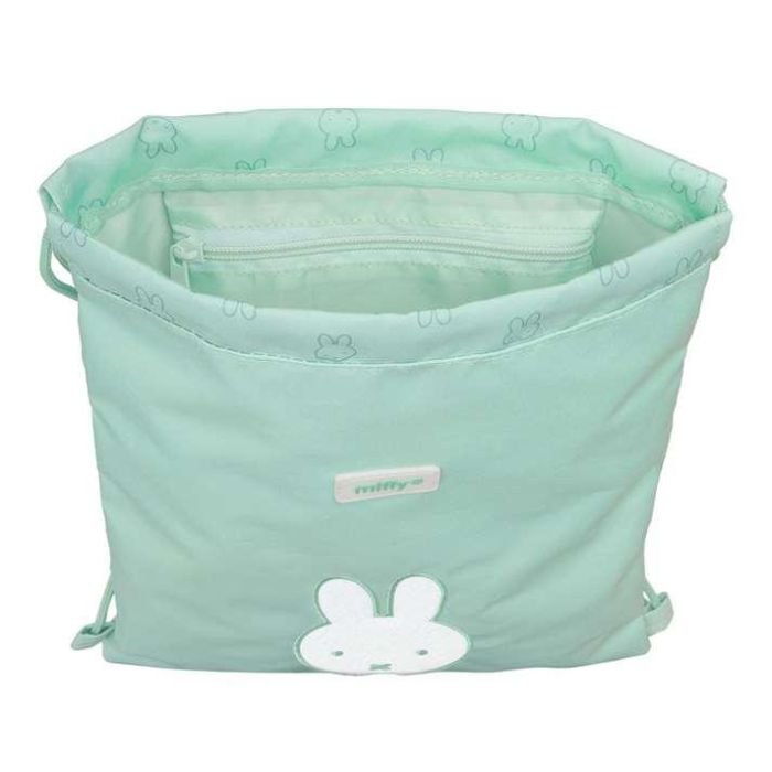 Bolsa Mochila con Cuerdas Miffy Menta Menta 26 x 34 x 1 cm 2