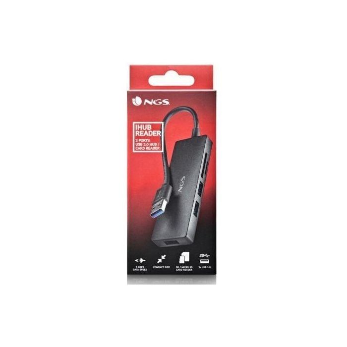 Hub USB NGS IHUBREADER USB x 3 4