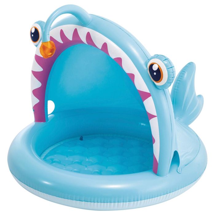 Intex 58400/58419Np Piscina Infantil Hinchable Angler Fish 127x102x86 cm con Parasol y Suelo Acolchado +12 Meses Intex 58400/58419Np Piscina Infantil Hinchable Angler Fish 127x102x86 cm con Parasol y Suelo Acolchado +12 Meses