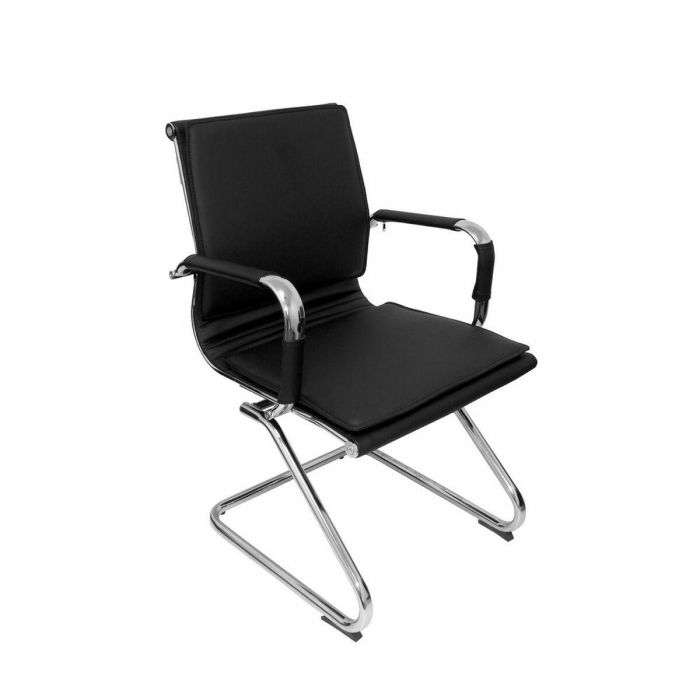 Silla de Recepción Yeste Confidente Patín P&C Negro Silla de Recepción Yeste Confidente Patín P&C Negro