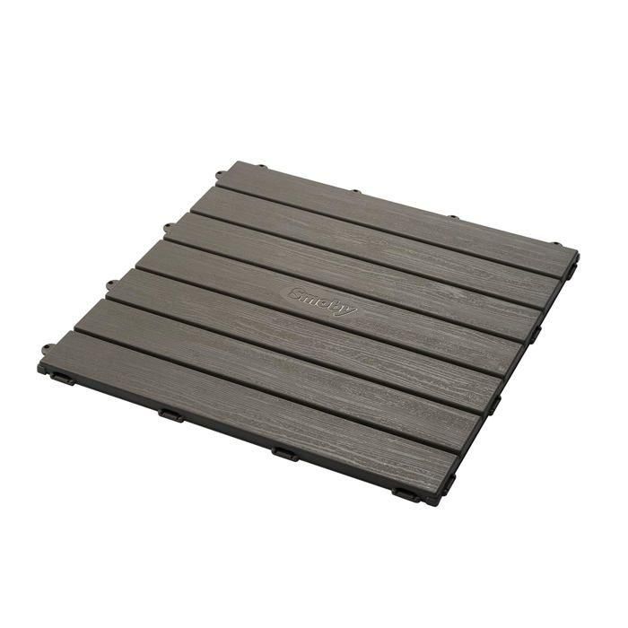 Smoby AAAAN68032 Set 6 Baldosas Suelo Casa 45x45cm Imitación Madera Texturada, Plástico 100% Reciclado y Reciclable Anti-UV