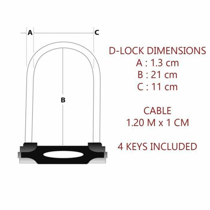 Master Lock MKP3520190938848 Cerradura U con Cable y Llave 2 Master Lock MKP3520190938848 Cerradura U con Cable y Llave 2
