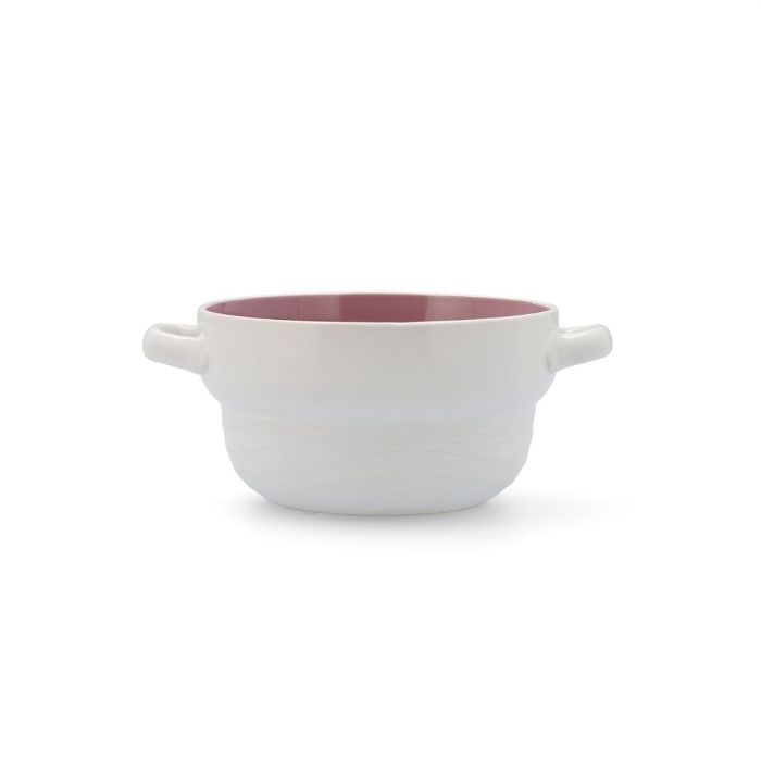 Quid Bol Cerámico Vita Peoni Rosa 50 cL, Set de 6 Unidades. Apto para Lavavajillas y Microondas, Apilable y Pintado a Mano. 0 Quid Bol Cerámico Vita Peoni Rosa 50 cL, Set de 6 Unidades. Apto para Lavavajillas y Microondas, Apilable y Pintado a Mano. 0