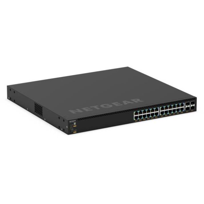 NETGEAR GSM4328-100NES Switch Gestionado 28 Puertos, 24x 1G PoE+ (648W-720W), 4x SFP+ Uplink 1 NETGEAR GSM4328-100NES Switch Gestionado 28 Puertos, 24x 1G PoE+ (648W-720W), 4x SFP+ Uplink 1