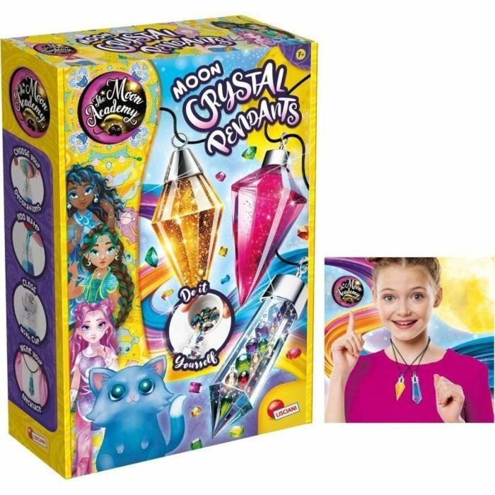 THE MOON ACADEMY LIS8008324110605 Cristales Mágicos - Kit Creativo con Purpurina, Piedras y Bases para Niños 4