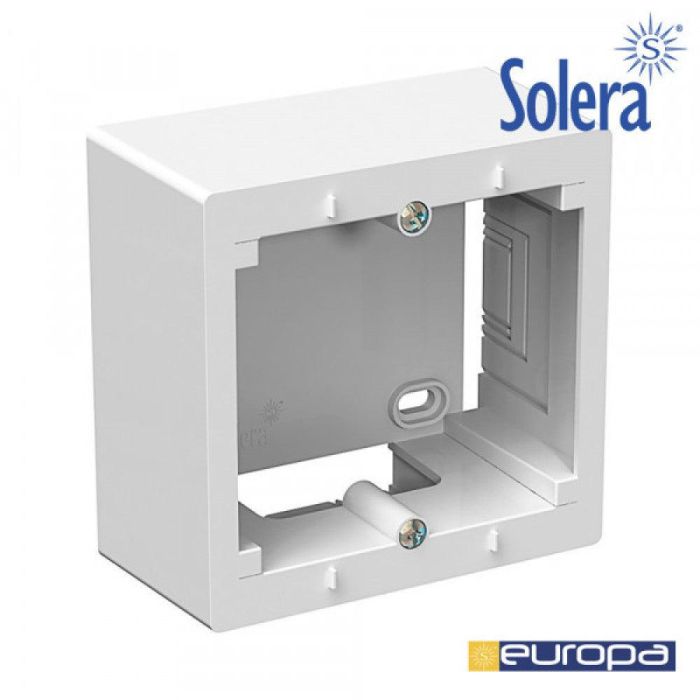 Solera Caja montaje superficie serie Europa 85x83x43mm blanco ERP-100U 1 Solera Caja montaje superficie serie Europa 85x83x43mm blanco ERP-100U 1