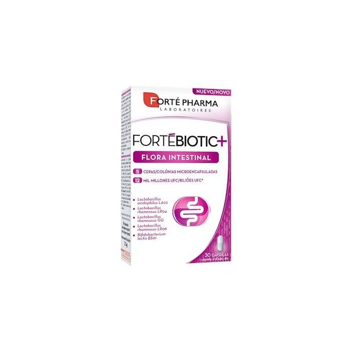 Forté Pharma BIOTAMED INTESTINAL Cápsulas 30 u - Probiótico 12 Mil Millones UFC para Equilibrio y Salud Digestiva