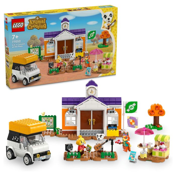 Lego Animal Crossing 77052 Kéké en la Plaza Juguete para Construir con Cafetería
