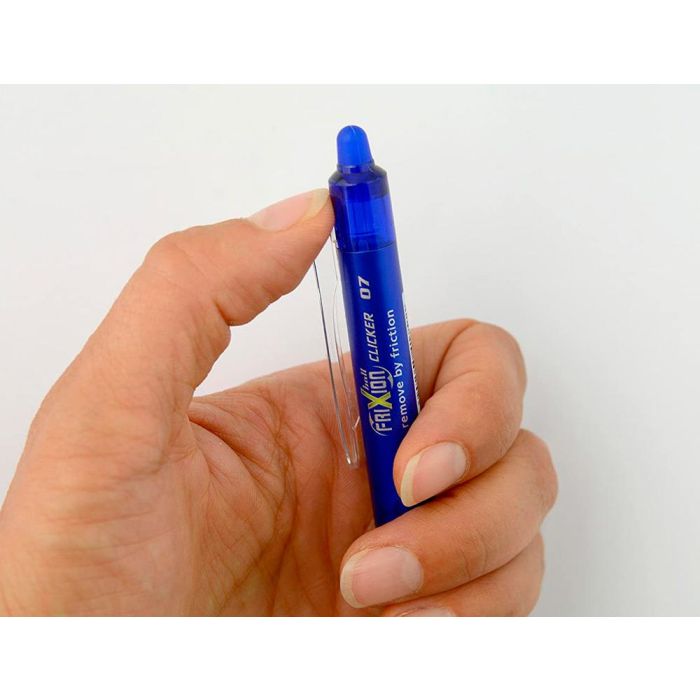 Boligrafo Pilot Frixion Clicker Borrable 0,7 mm Punta Media Azul En Blister 5