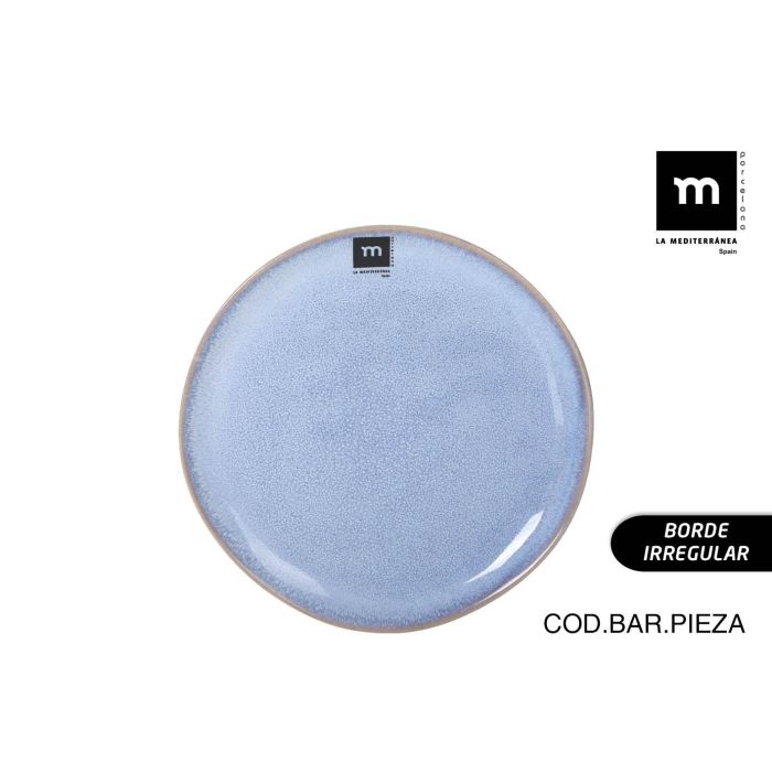 Plato Macarella Blue 20.5 cm - Inde (24 Unidades) Plato Macarella Blue 20.5 cm - Inde (24 Unidades)