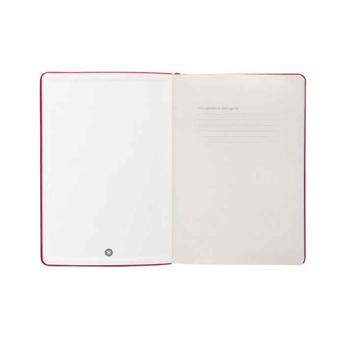 Cuaderno Con Gomilla Antartik Notes Tapa Dura A4 Hojas Puntos Burdeos 100 Hojas 80 gr Fsc 6