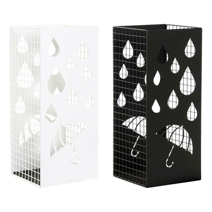 Paraguero Loft DKD Home Decor Blanco Negro 20 x 47.5 x 19.5 cm (2 Unidades) Paraguero Loft DKD Home Decor Blanco Negro 20 x 47.5 x 19.5 cm (2 Unidades)