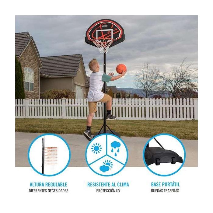 Canasta baloncesto polietileno lifetime portátil ajustable con tablero de altura 165-222 cm 7 Canasta baloncesto polietileno lifetime portátil ajustable con tablero de altura 165-222 cm 7