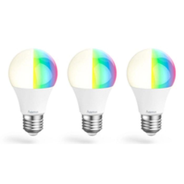 Bombilla LED Hama 00176635 Blanco Multicolor F E27 806 lm 3 Unidades (2700 K) (6500 K) 8