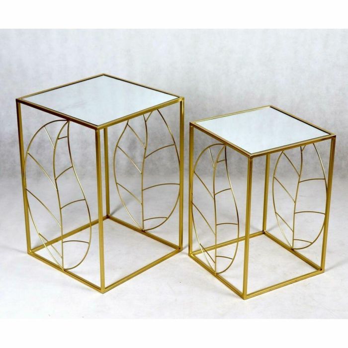 Espejo de pared DKD Home Decor Dorado Hoja de planta 71 x 1 x 97 cm 1 Espejo de pared DKD Home Decor Dorado Hoja de planta 71 x 1 x 97 cm 1