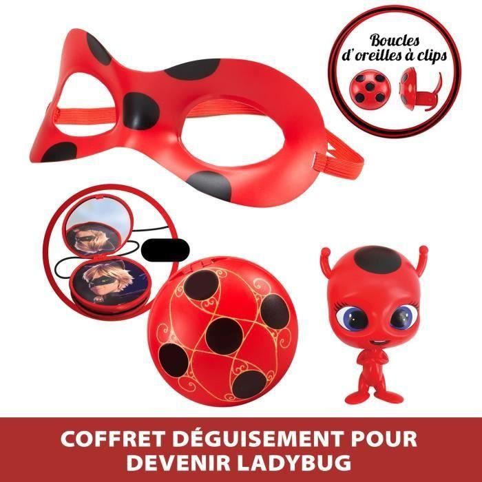 Disfraz de Ladybug - Máscara de espejo Yoyo Pendientes de Kwami Tikki - BANDAI - Miraculous Ladybug - Set de transformación 1 Disfraz de Ladybug - Máscara de espejo Yoyo Pendientes de Kwami Tikki - BANDAI - Miraculous Ladybug - Set de transformación 1
