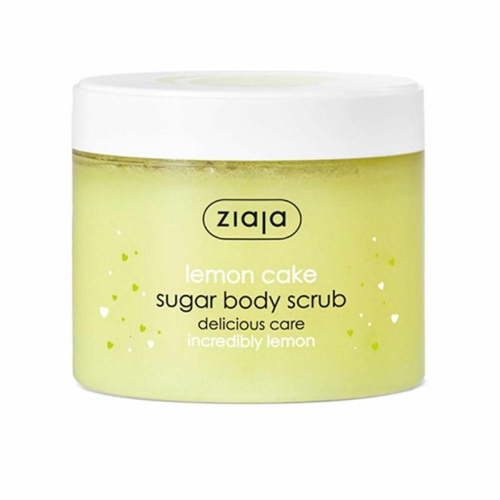 Ziaja Exfoliante Corporal Azúcar Lemon Cake 300 ml - Suaviza Piel, Elimina Células Muertas, Hidrata con Manteca de Karité