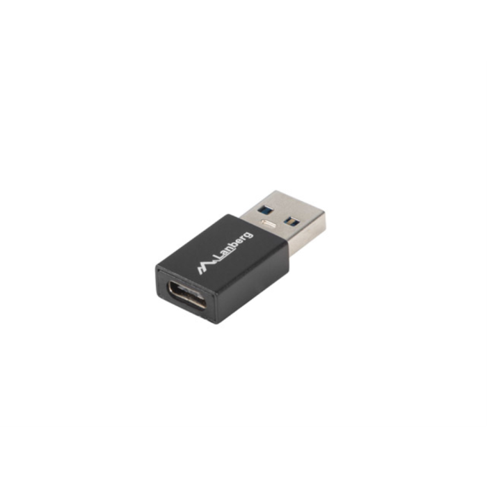 Lanberg Adaptador USB 3.1 Tipo C Hembra a USB-A Macho, Conector Negro