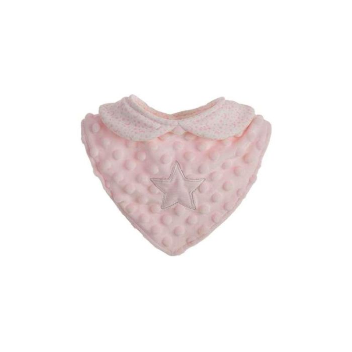 Babero sweet estrellitas rosa 20 cm Babero sweet estrellitas rosa 20 cm