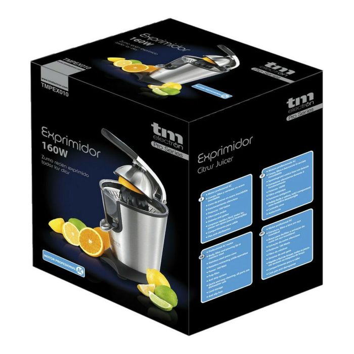 Exprimidor Eléctrico TM Electron Acero Inoxidable 160 W 2 Exprimidor Eléctrico TM Electron Acero Inoxidable 160 W 2