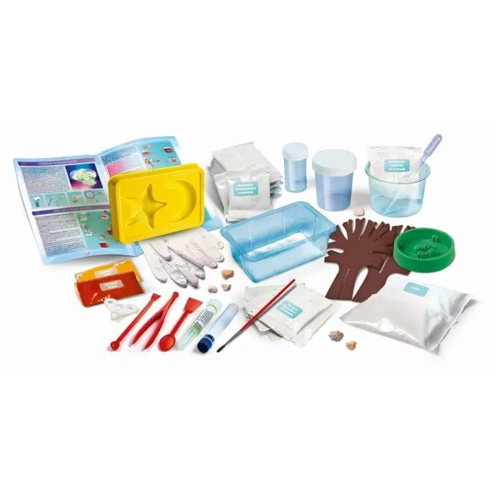 Clementoni 52490 Los mega cristales Set para crear cristales translúcidos, coloridos, fluorescentes y brillantes. 2