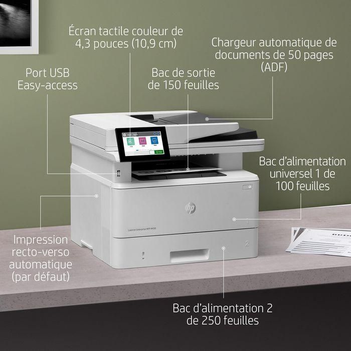 HP LaserJet Enterprise M430F Multifunción Láser Monocromo - Impresión, Copia, Escaneo, Fax - 40 ppm - Seguridad Empresarial - Doble Cara 8 HP LaserJet Enterprise M430F Multifunción Láser Monocromo - Impresión, Copia, Escaneo, Fax - 40 ppm - Seguridad Empresarial - Doble Cara 8