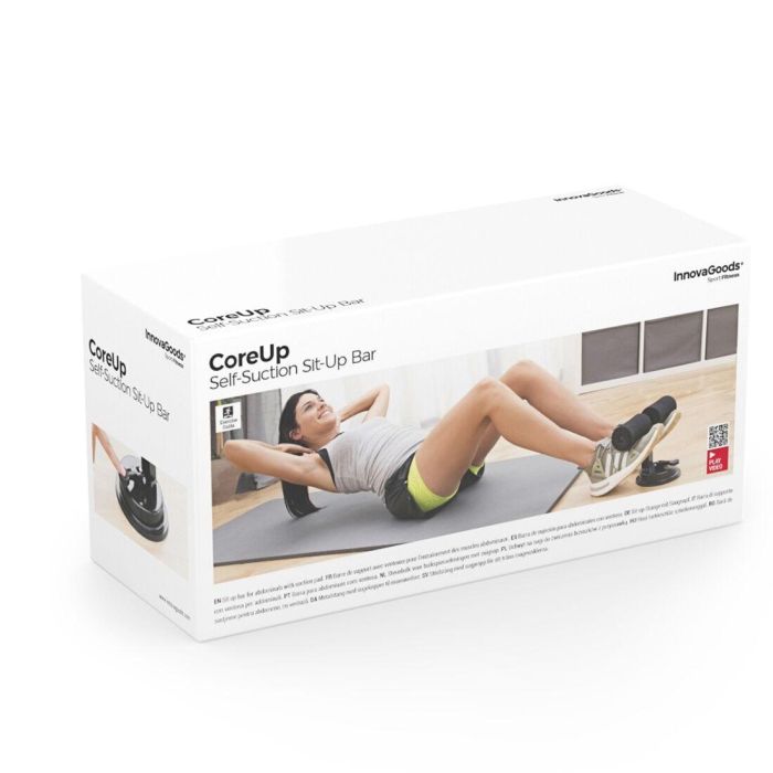 Barra de Sujeción para Abdominales con Ventosa y Guía de Ejercicios CoreUp InnovaGoods 1 Barra de Sujeción para Abdominales con Ventosa y Guía de Ejercicios CoreUp InnovaGoods 1