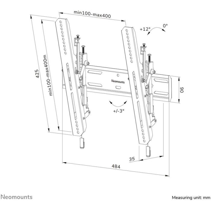Soporte TV Neomounts WL35S-850BL14 32-65" 11 Soporte TV Neomounts WL35S-850BL14 32-65" 11