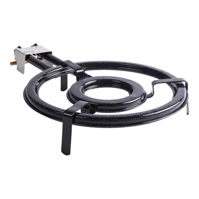 Vaello Quemador a gas modelo plano 400 mm, 2 fuegos, acero esmaltado, para propano y butano, uso exterior 0 Vaello Quemador a gas modelo plano 400 mm, 2 fuegos, acero esmaltado, para propano y butano, uso exterior 0