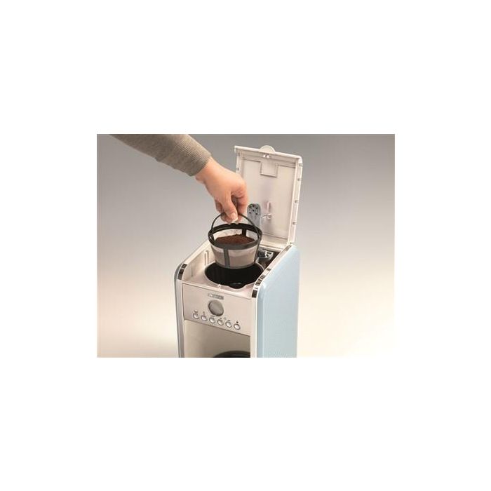 Ariete 1342/05 Cafetera de Goteo Vintage Azul para 4 a 12 Tazas con Temporizador y Pantalla LCD 2
