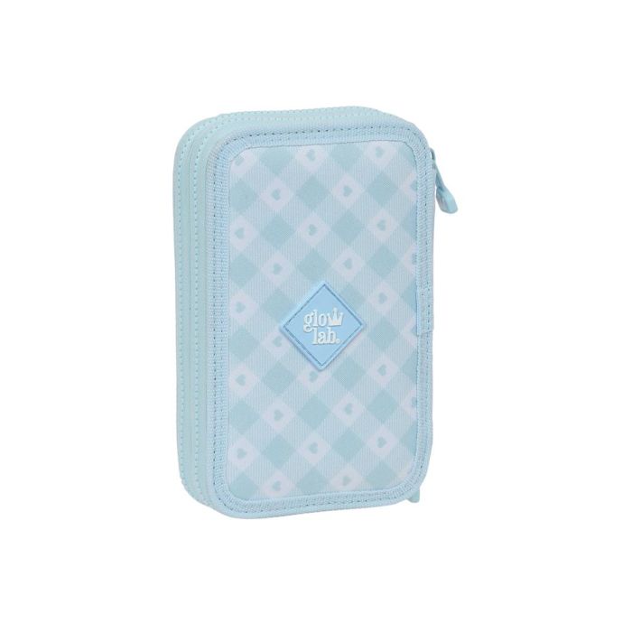 Plumier Doble Glow Lab Cisnes Azul 12.5 x 19.5 x 4 cm (28 piezas) 1