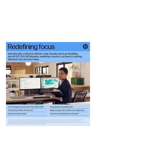 HP E27 G5 FHD Monitor 10 HP E27 G5 FHD Monitor 10