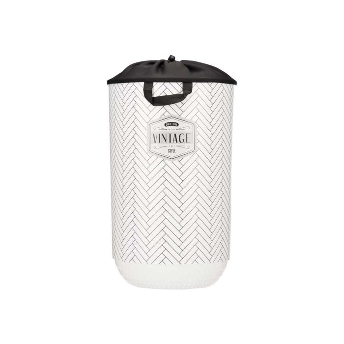 Pongotodo Plastico 40L Con Cierre Tela Vintage Kipit 34X52CM (4 Unidades) 1 Pongotodo Plastico 40L Con Cierre Tela Vintage Kipit 34X52CM (4 Unidades) 1