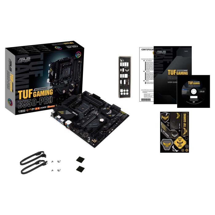 ASUS TUF GAMING B550-PRO Placa Base AM4 PCIe 4.0, Doble M.2, SATA 6Gbps, 2.5Gb Ethernet, HDMI, DisplayPort 6