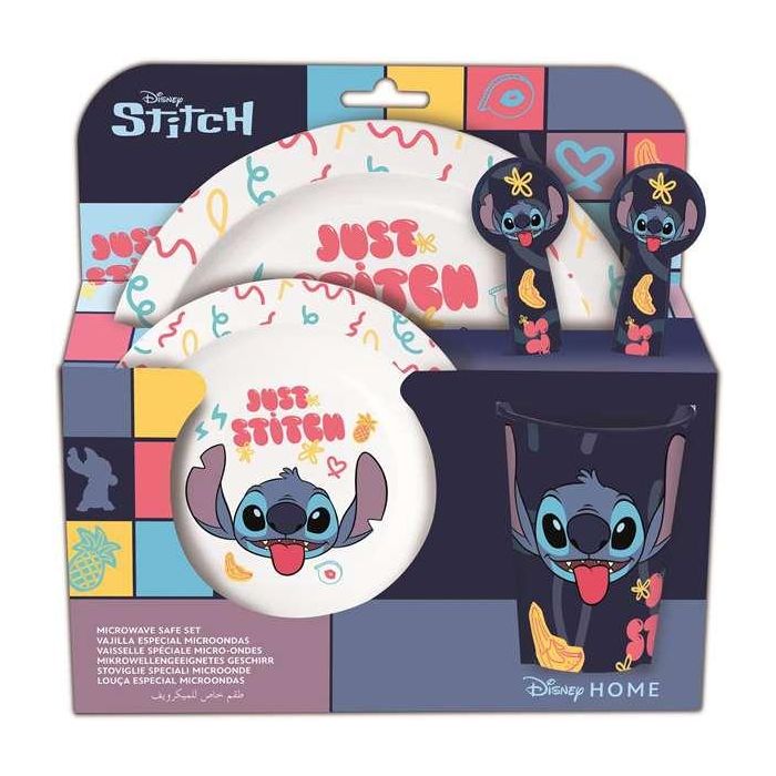 Set Micro Safta Kids 5 Piezas En Estuche Stitch Aloha 240x245x55 mm