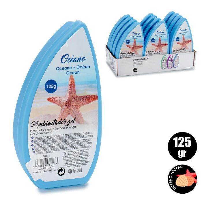 Ambientador Gel Oceano 125Gr Acorde 3X14CM (48 Unidades) 3 Ambientador Gel Oceano 125Gr Acorde 3X14CM (48 Unidades) 3
