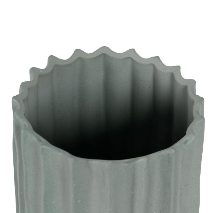 Jarrón Verde Cerámica Decoración 21 X 21 X 75 cm