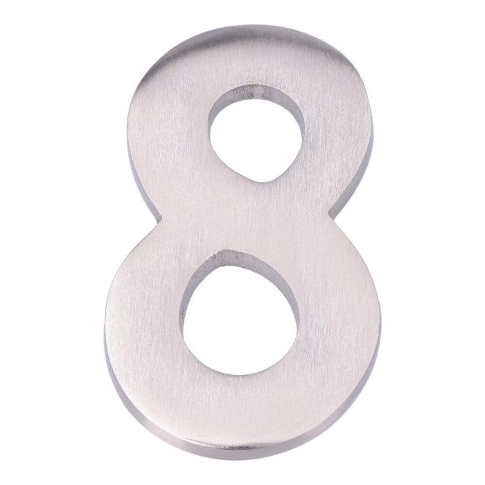 Edm Número 8 Níquel Mate 10cm Fijación Invisible
