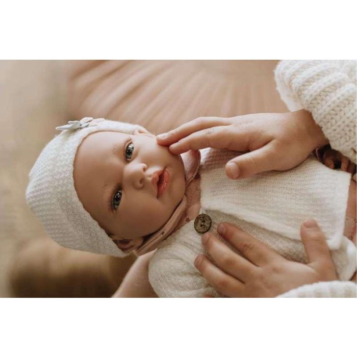 Muñeca Elegance 40 Cm Andie C/Capazo Cambiador (Muñeco Con Peso) 4