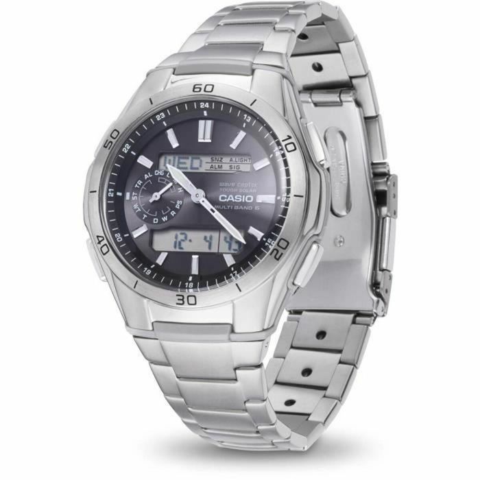 CASIO - Reloj de titanio - WAVECEPTOR - gris