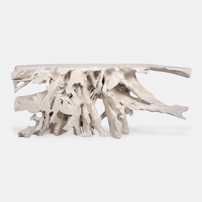 DKD Home Decor Consola Balines Indonesia 1c24 Blanco 150 x 40 x 77 cm